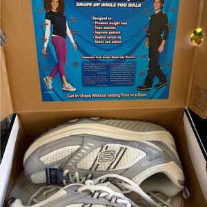 Skechers Gray and White Athletic Sneakers